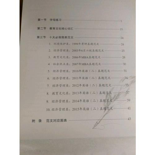 考研英語高分寫作字帖：意大利斜體