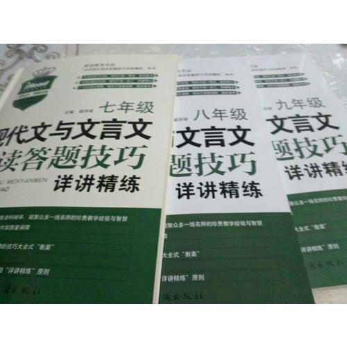 現代文與文言文閱讀答題技巧詳講精練·九年級