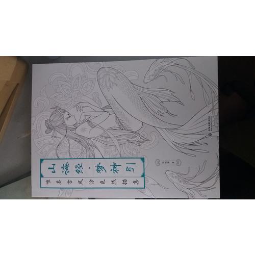 山海經(jīng) 夢(mèng)神引：唯美古風(fēng)涂色線(xiàn)描集
