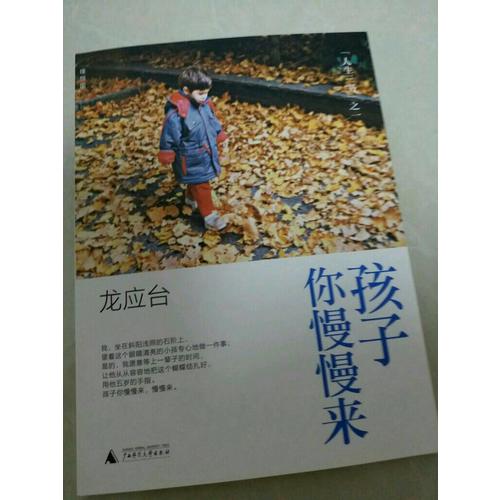 孩子你慢慢來：龍應臺