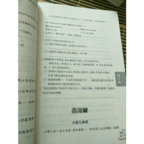 周計(jì)劃：小學(xué)語文閱讀強(qiáng)化訓(xùn)練100篇（三年級）