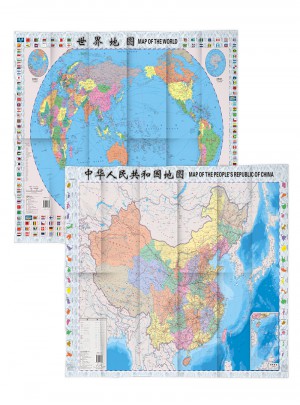 中國(guó)地圖+世界地圖（套裝）