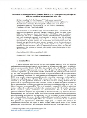 Journal Of Optoelectronic And Biomedical Materials